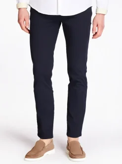 Bugatti Textured Two Tone 5 Pocket Pant - Navy