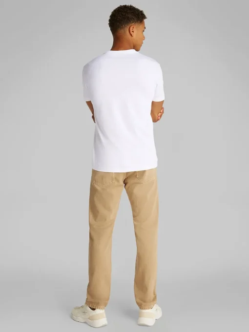 Calvin Klein Jeans Brush Stroke Graphic T-Shirt - White