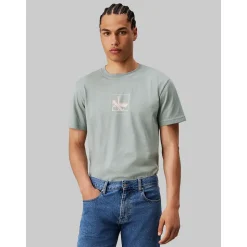 Calvin Klein Jeans Grid Box T-Shirt - Grey