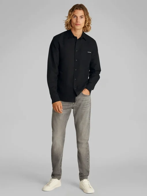 Calvin Klein Jeans Linen Shirt - Black