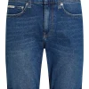 Calvin Klein Jeans Slim Denim Shorts - Blue