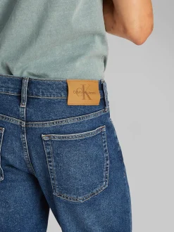 Calvin Klein Jeans Slim Denim Shorts - Blue