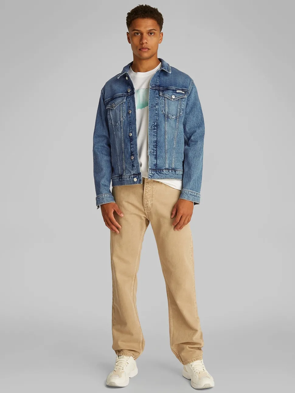 Calvin Klein Jeans Slim Fit Denim Jacket - Blue Denim