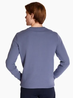 Calvin Klein Jeans Waffle Logo Long Sleeve T-Shirt - Grey