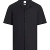 Calvin Klein Linen Cotton Shirt - Black
