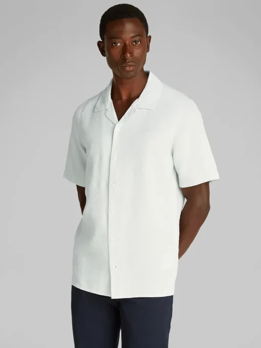 Calvin Klein Linen Cotton Shirt - Grey