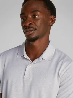 Calvin Klein Oxford Two Tone Polo - Silver