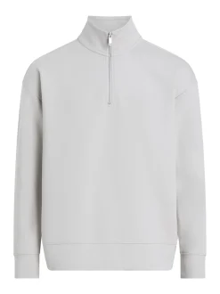 Calvin Klein Tech Interlock Quarter Zip - Grey
