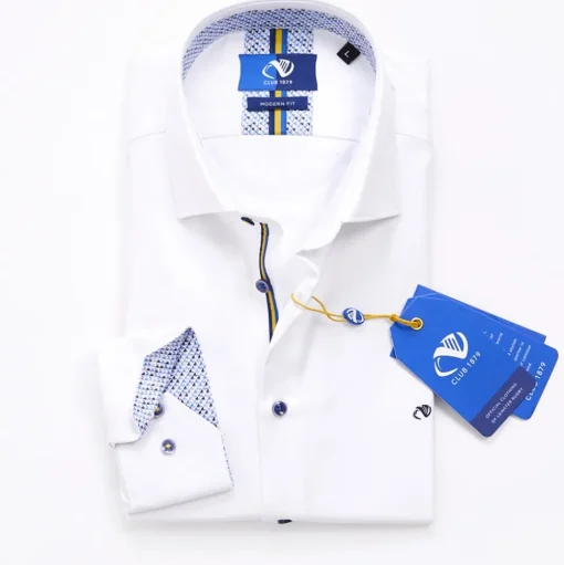 Club 1879 Leinster Cotton Twill Shirt - White