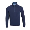 Club 1879 Leinster Half Zip Rib Sweatshirt - Navy