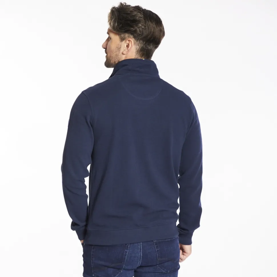 Club 1879 Leinster Half Zip Rib Sweatshirt - Navy