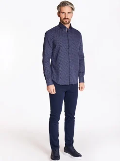 Club 1879 Leinster Print Shirt - Navy