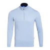 Club 1879 Leinster Quarter Zip Knit - Blue