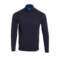 Club 1879 Leinster Quarter Zip Knit - Navy