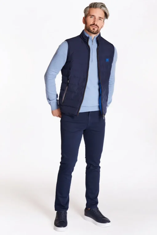 Club 1879 Leinster Quarter Zip Knit - Blue
