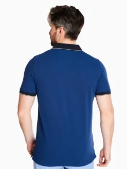Club 1879 Open Neck Polo Shirt - Navy