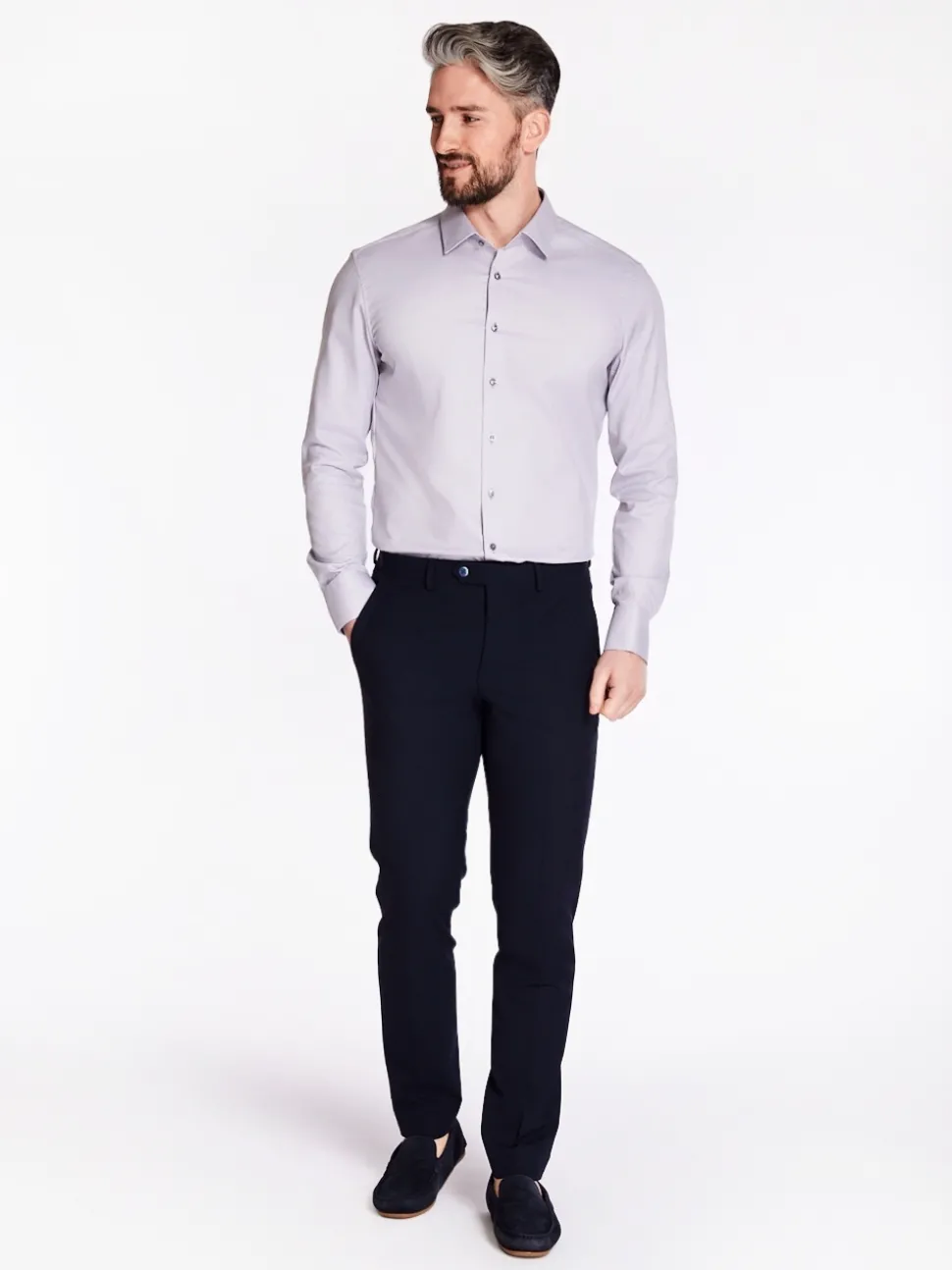 Eterna Mini Diamond Shirt - Grey