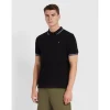 Farah Alvin Tipped Polo - Black