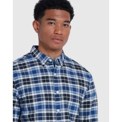 Farah Brewer Check Shirt - Blue