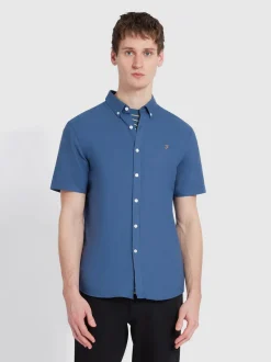 Farah Brewer Short Sleeve Shirt - Blue