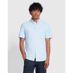 Farah Brewer Short Sleeve Shirt - Blue
