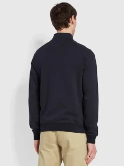 Farah Jim Half Zip Sweat - Navy