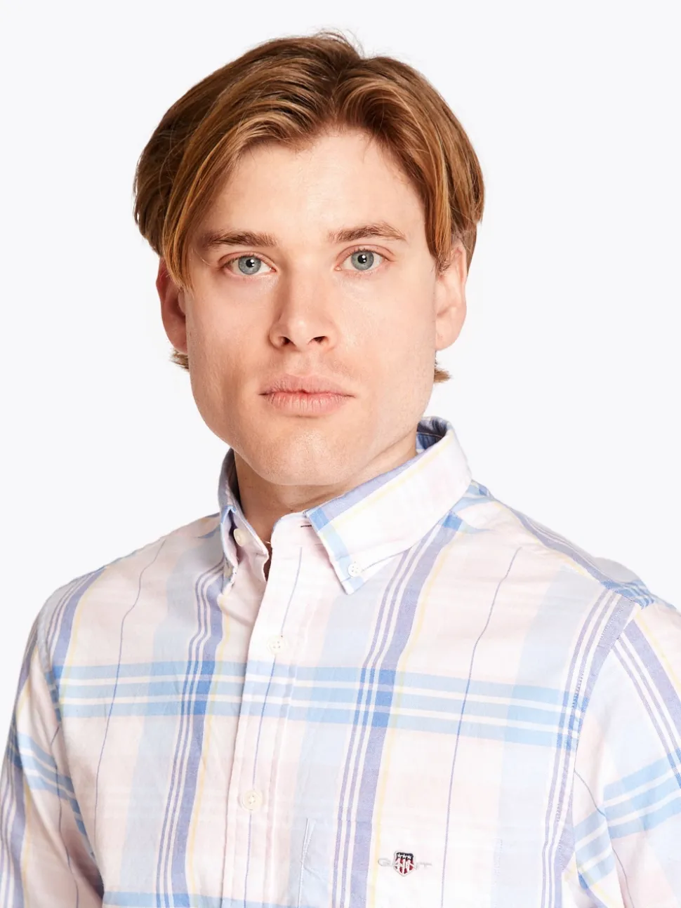 Gant Classic Oxford Check Shirt - Pink