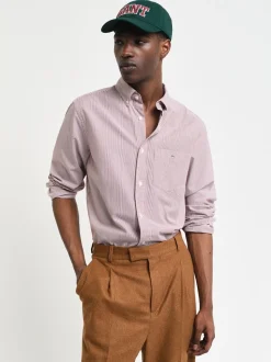 Gant Classic Poplin Banker Shirt - Red