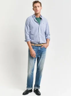 Gant Classic Poplin Banker Shirt - Blue