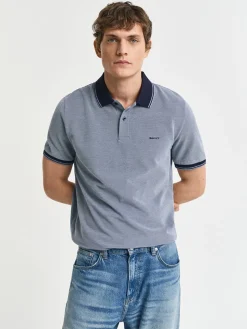 Gant Oxford Pique Polo - Navy