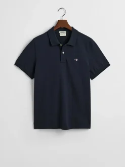 Gant Shield Pique Polo - Blue