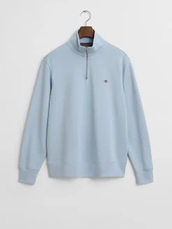 Gant Shield Quarter Zip - Blue