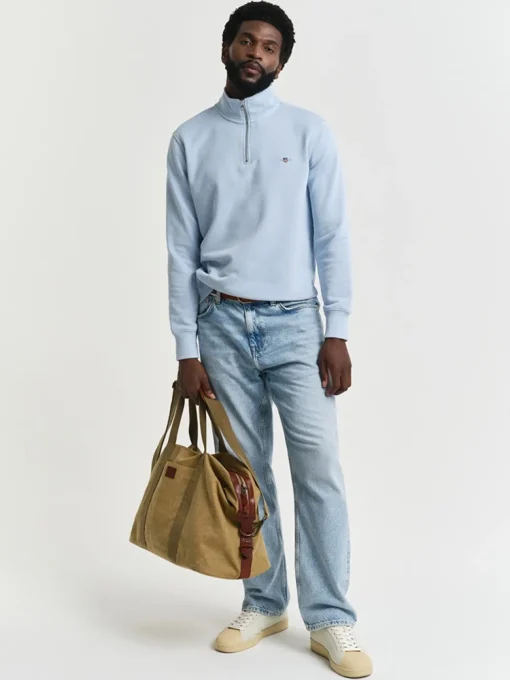 Gant Shield Quarter Zip - Blue
