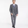 Herbie Frogg Check 3 Piece Suit - Grey