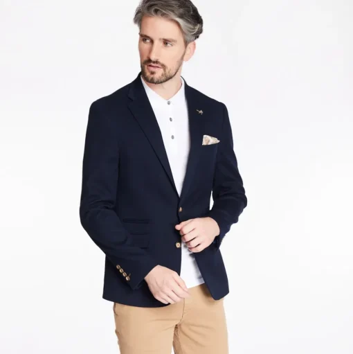 Herbie Frogg Honeycomb Blazer - Navy