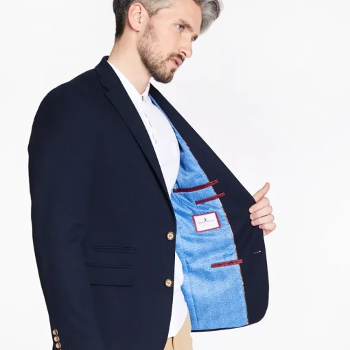 Herbie Frogg Honeycomb Blazer - Navy