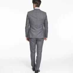 Herbie Frogg Wool Check 3 Piece - Blue