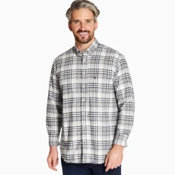 Marco Capelli Brushed Twill Check Shirt - Blue