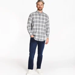 Marco Capelli Brushed Twill Check Shirt - Blue