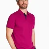 Marco Capelli Contrast Collar Polo - Red