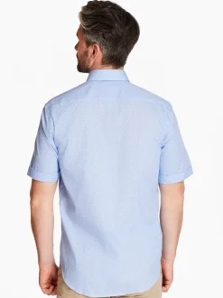 Marco Capelli Cotton Dobby Print - Blue