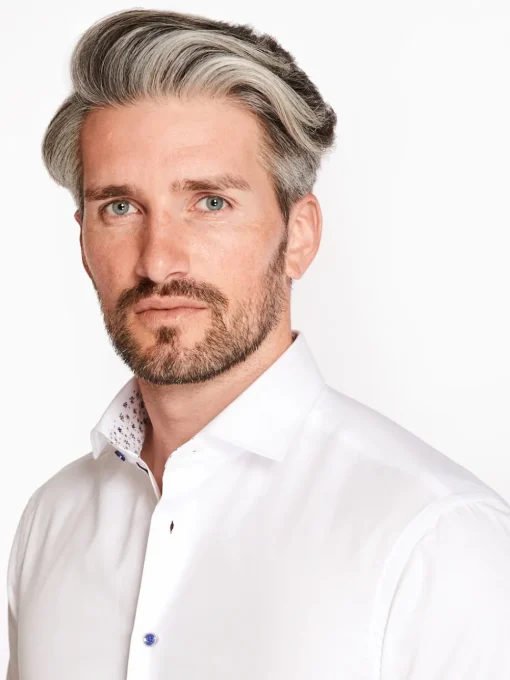 Marco Capelli Easy Care Fine Twill Shirt - White