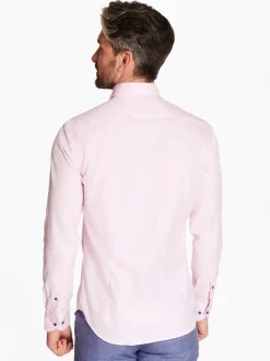 Marco Capelli Easy Care Fine Twill Shirt - Pink
