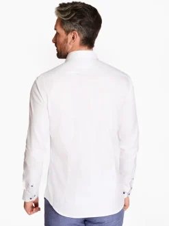 Marco Capelli Easy Care Fine Twill Shirt - White