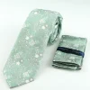 Marco Capelli Floral 7.5cm Tie With Pocket Square - Green