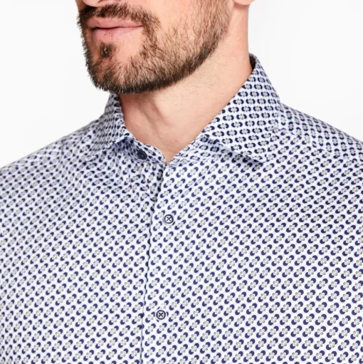 Marco Capelli Flower Shirt - White