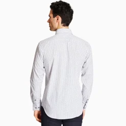 Marco Capelli Graphic Diamond Print Shirt - Blue