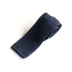 Marco Capelli Knitted Weave 7cm Tie - Navy