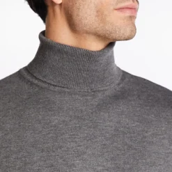 Marco Capelli Lightweight Polo Neck - Grey