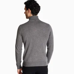 Marco Capelli Lightweight Polo Neck - Grey